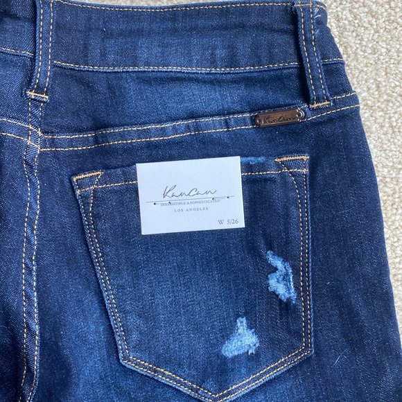 NWT KanCan Distressed Skinny Jeans Size 26/5 - Picture 7 of 12